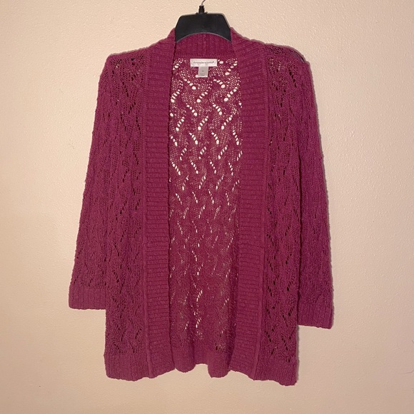 Christopher & Banks Sweaters - Crochet Knit Cardigan